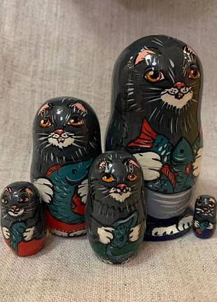 Матрешка деревянная, матрешка росписная, матрешка 5-ка, матрешка 