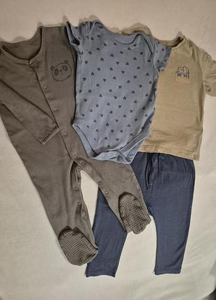 Одяг (4 одиниці) для хлопчика 9-12 місяців,  74-80 см