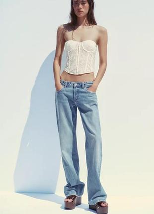 Мережвний топ корсет беж zara new