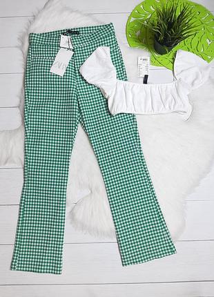 Комплект брюки zara и белый топ