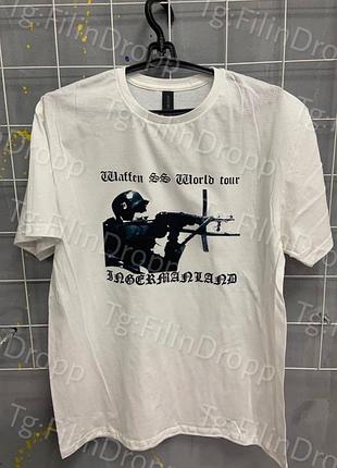 Футболка waffen | ваффен біла