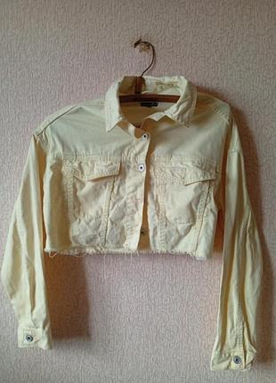 Куртка денім легка вкорочена оверсайз