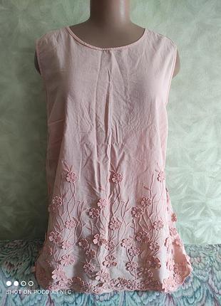 Майка летняя персиковая