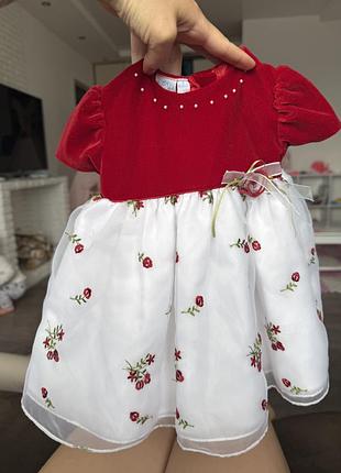 Сукня дитяча, 6 місяців, 68 розмір, верх бархат