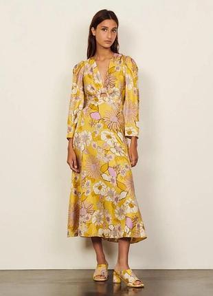 Шелковое платье-миди sandro