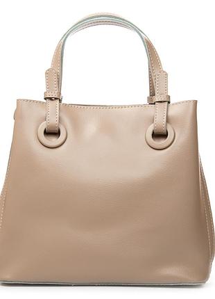 Сумка жіноча. натуральна шкіра. alex rai. бежевий.