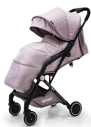 Дитяча прогулянкова легка коляска книжка складана voyage smart t3101f. колір: рожевий