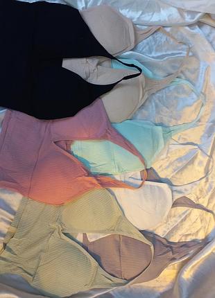 Летний топ-майка с открытой спиной