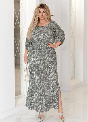 Жіноча довга сукня до 58 розміру2 фото