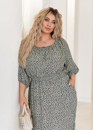 Жіноча довга сукня до 58 розміру3 фото