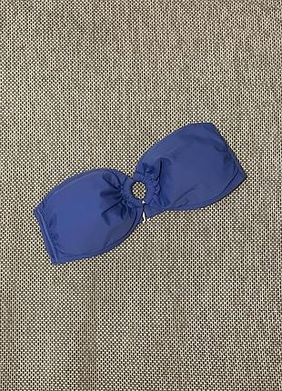 Верх від купальнику синій без брітелей