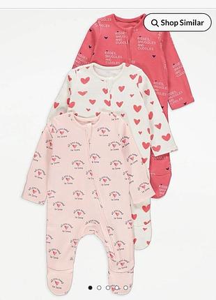 Чоловічки на дівчинку 0-3 міс.