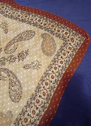 Легкий винтажный платок шарф в стиле бохо
