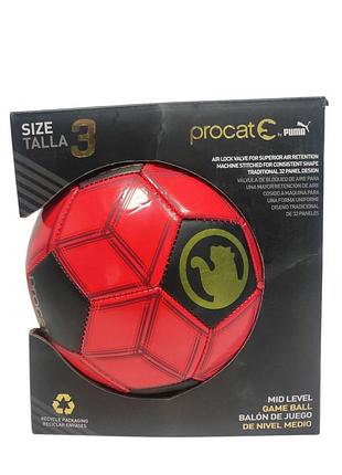 Спортивный мяч procat by puma mid level game ball size 3 - красный