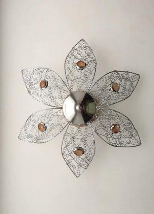 Стельова люстра світильник на 2 лампи — можливий монтаж на стіну як бра