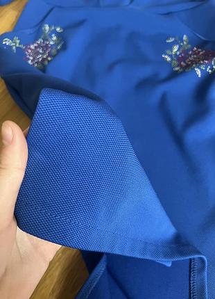 Плаття колір електрик 3