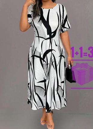 Сукня футболка в принт shein 3xl