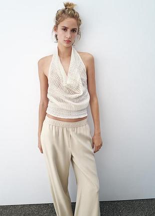 Штани zara. палаццо zara. штани zara. штани віскоза.