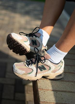 Стильні трендові кросівки new balance 530 'linen flat taupe' mr530snd оригінал2 фото