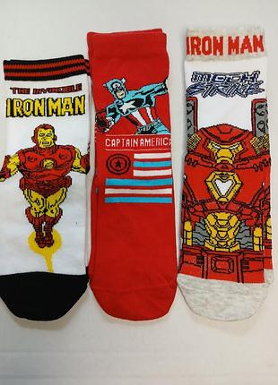 Носки носки набор 4 пары eu 23-26 marvel primark