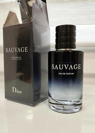 Остатки во флаконе 80 мл🖤 духи мужские "dior sauvage" парфюм для мужчин диор