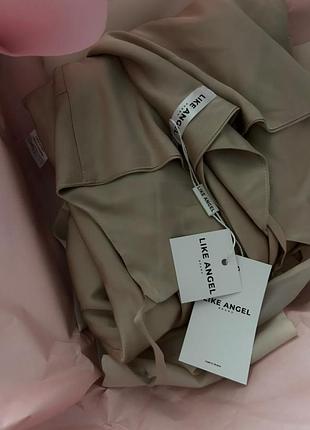 Сукня беж і блуза органза 6