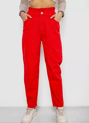 Джинсы женские, цвет красный, 250r1573