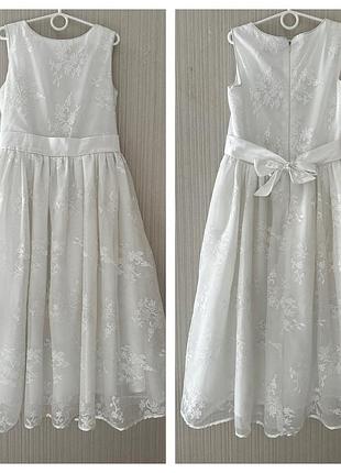 Сукня святкова, до причастя кольору айворі на 140-150 зріст