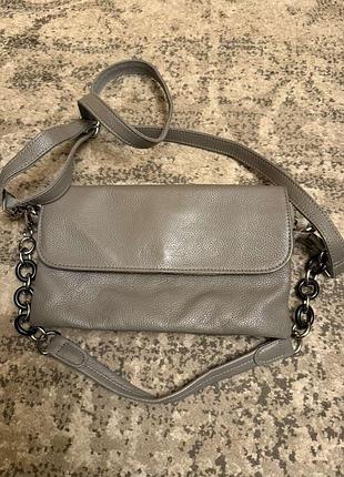 Натуральна шкіряна сумка de sse. кросбоді.