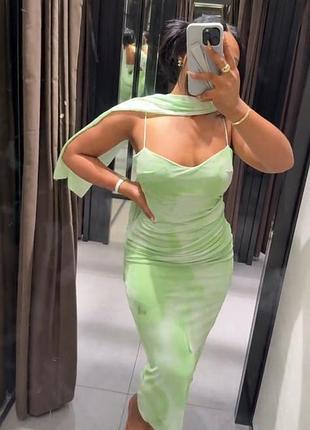 Плаття zara, красива довга сукня зара на брителях, вечірня, нарядна сукня