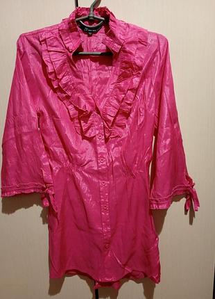 Блуза летняя удлинённая, размер м/л.