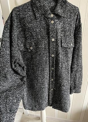 Тепла сорочка власне виробництво на кнопках темно сіра