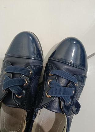 Туфельки балетки лаковые кожаные 3