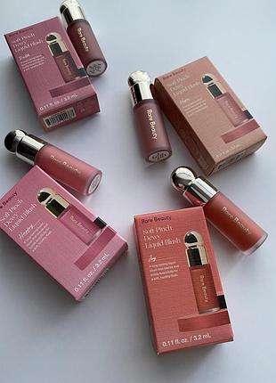 Новинка! лімітована мініатюра рідких рум’ян rare beauty soft pinch liquid blush