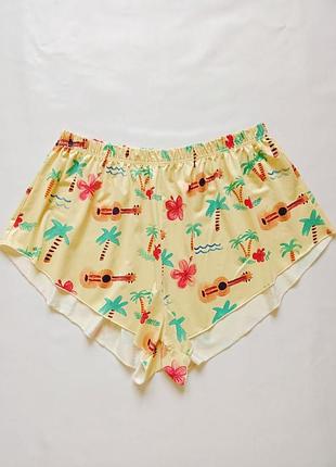 Яркие пляжные женские короткие шорты shein с высокой посадкой большого размера батал