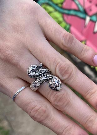 Кольцо змея 🐍 17 размер уценка2 фото