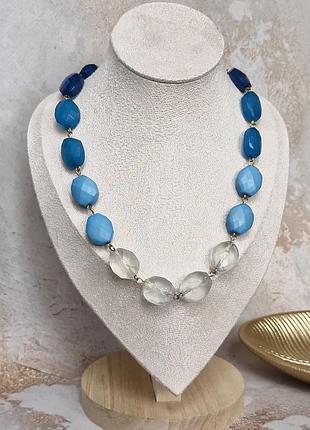 Оригинальное колье в голубых оттенках от компании avon | сша, 53см. ⚜️290грн.