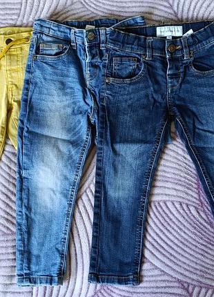 Джинсы 2-3 года лот
