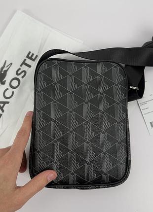 Борсетка lacoste мужская через плечо 9