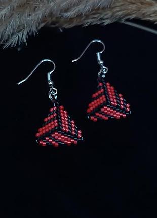 Серьги из бисера