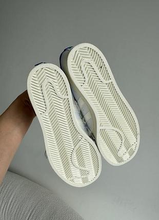 Кроссовки adidas superstar white/blue 4