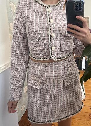 Костюм твід твідовий зі спідницею