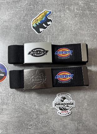 Ремень dickies черного цвета с металлической пряжкой 110см