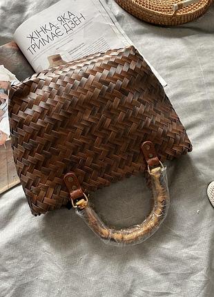Mega sale !!!!бамбукова плетена сумка 6