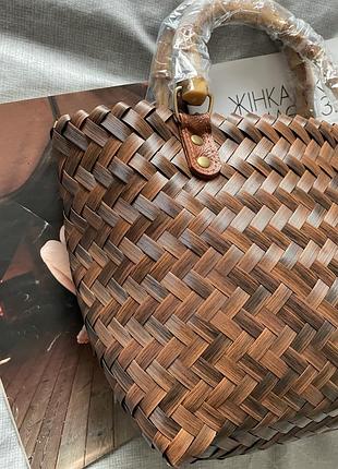 Mega sale !!!!бамбукова плетена сумка 9