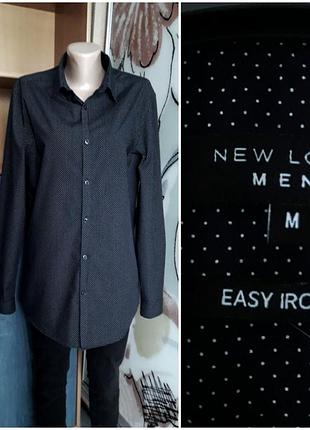 Тонкая котоновая рубашка, 46, хлопок, гипоаллергенный полиэстер, new look