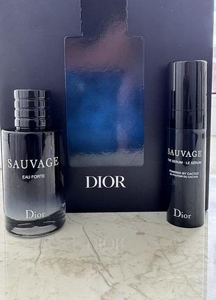 Оригинальный мини набор dior sauvage eau forte