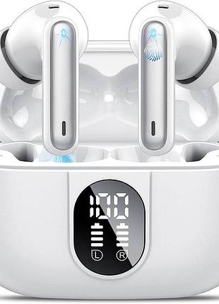 Бездротові навушники csasan j90 pro white — шумопоглинання, bluetooth 5.3, до 40 годин роботи