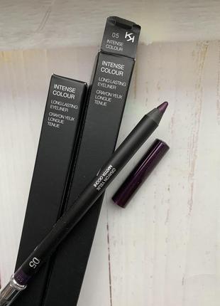 Стійкий фіолетовий олівець для очей kiko milano1 фото