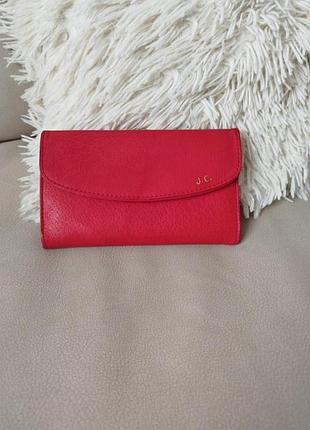 Гаманець шкіряний червоний